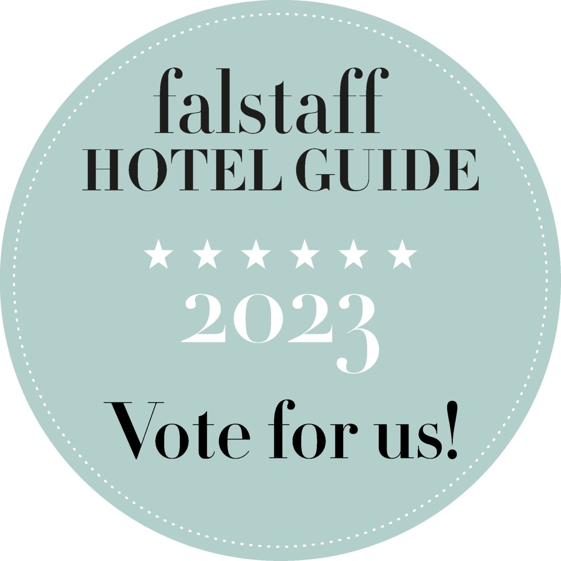 Falstaff Hotel Guide Voting-Button